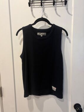 Y2K Point Zero navy Ribbed Tank Top